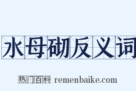 水母砌反义词是什么意思的图片